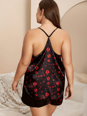 Women's Plus Graphic Cami & Shorts Pajama Set