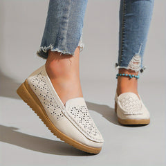 Women's Hollow Out Flat Loafers Slip On Flats