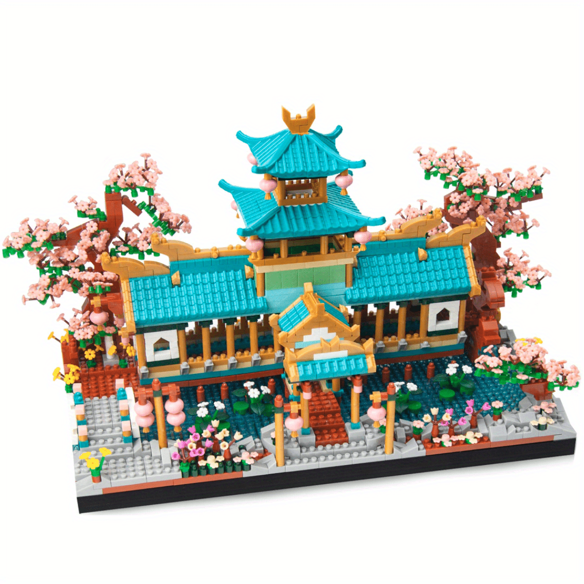 Micro Block Mini Chinese Garden Building Set Sakura Botanical Collection