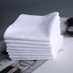 12 Pack Soft Polyester Woven Handkerchiefs Gift Set