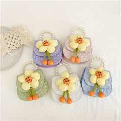 Flower Crossbody Bag Coin Purse Handbag Gift For Kids Girls