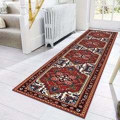 Boho Area Rug Persian Washable Hallway Runner Rug Non Slip Entryway Laundry Rug