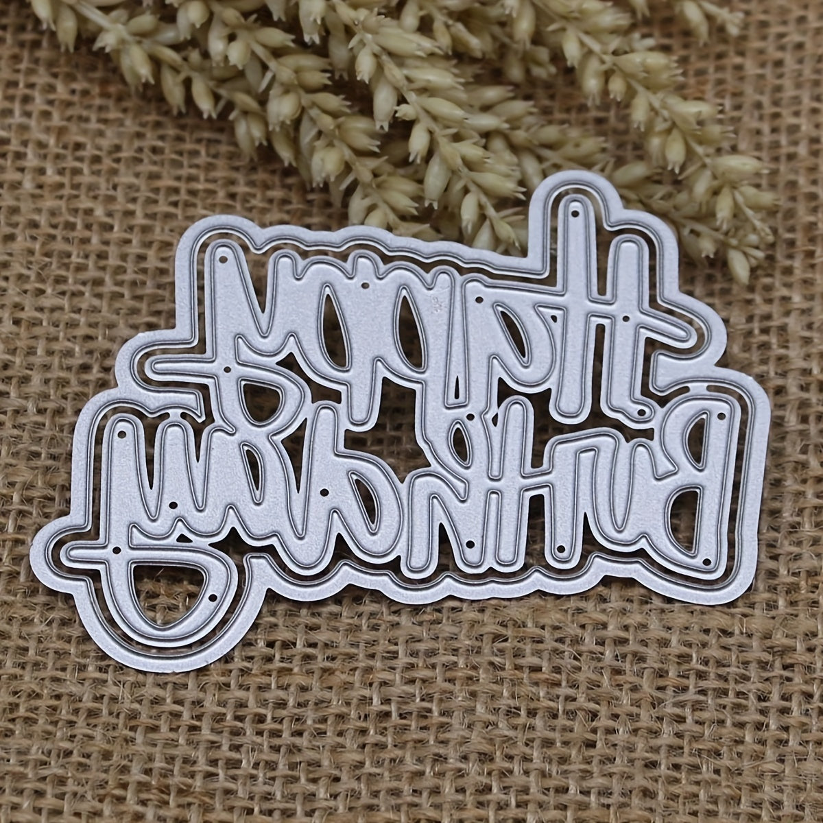 1pc Happy Birthday Metal Embossing Scrapbook Die