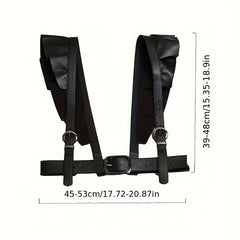 Gothic Ruffle Chest Harness Belt Body Suspenders