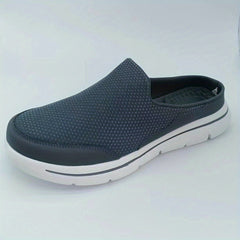 Men's Breathable Mesh Mules Lightweight Non-slip Shoes Dark Grey