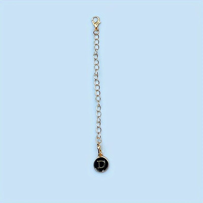 1pc ID Letter Charm Cup Handle Decorative Pendant Accessory