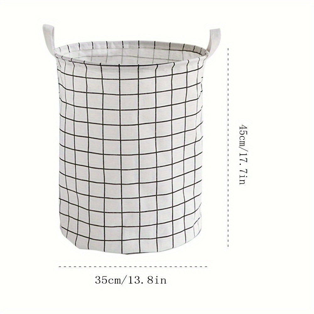 1pc Laundry Storage Basket Folding Laundry Hamper Box