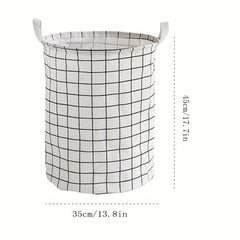 1pc Laundry Storage Basket Folding Laundry Hamper Box