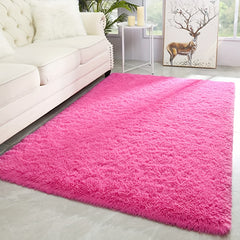 Fluffy Area Rugs Soft Tie Dyed Bedroom Carpet Anti Slip Shaggy Indoor Rug