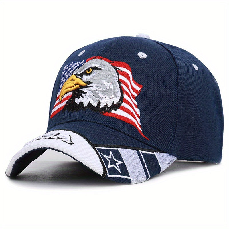 Eagle Embroidered Camouflage Baseball Cap