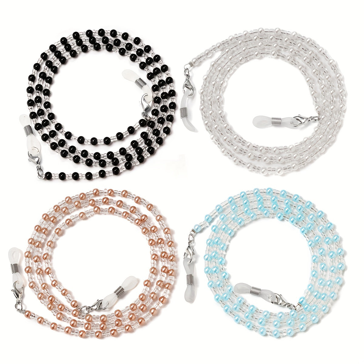 Pearl Beaded Glasses Chain Eyeglasses Lanyard Strap Face Cover Retainer