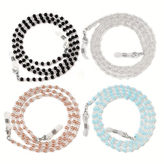 Pearl Beaded Glasses Chain Eyeglasses Lanyard Strap Face Cover Retainer