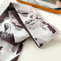 Thin Slender Small Scarf Ladies Hairband Shirt Accessory