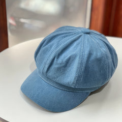 Cotton Breathable Retro Sunshade Plaid Hat For Men Women
