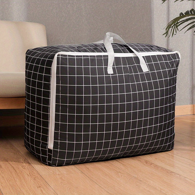 Large Capacity Storage Bag Zipper All Over Pattern Organizer Zipper