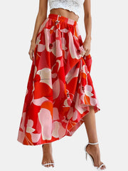 Floral Printed Casual Slim Skirt Women's Clothing