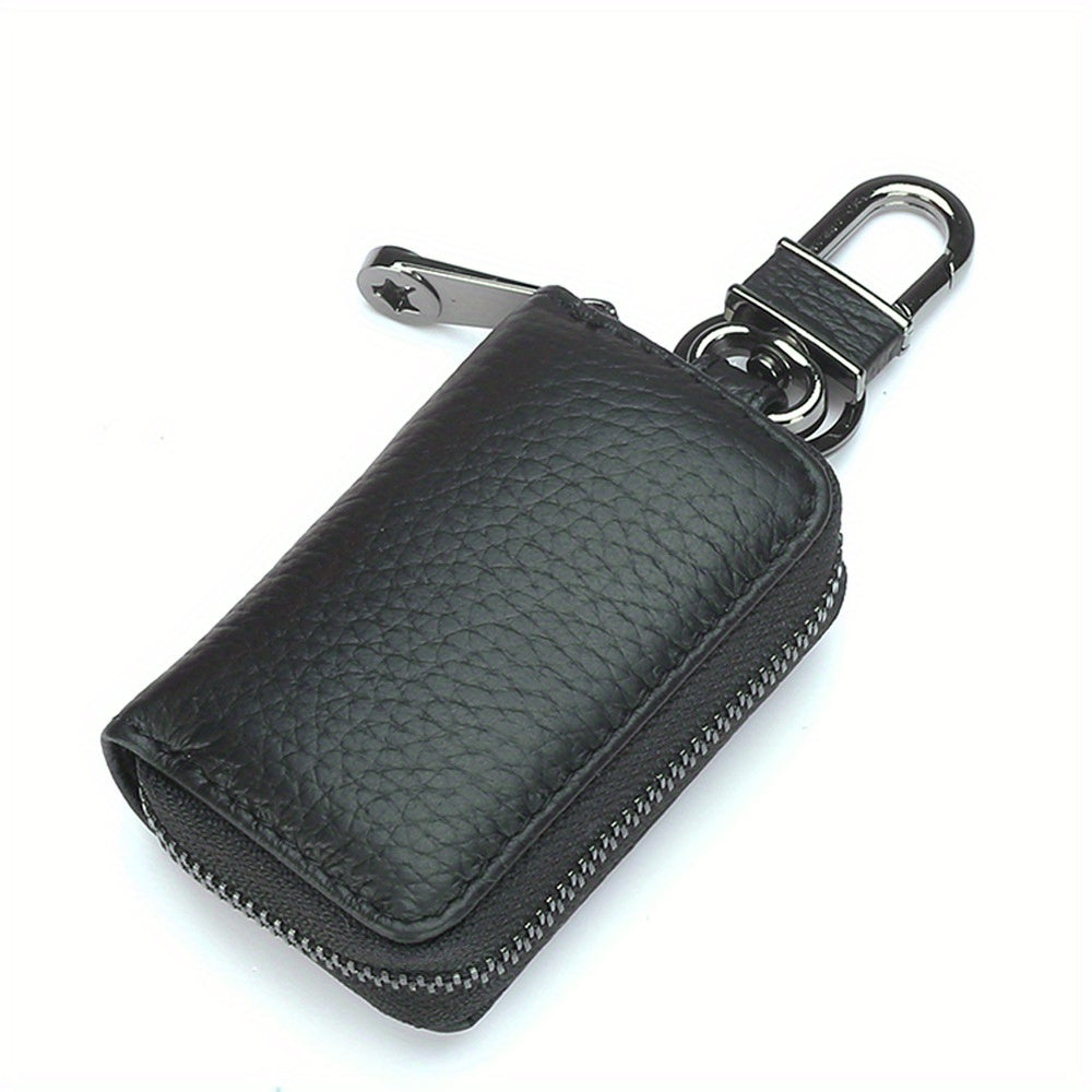 Leather Key Case Car Key Shell Waist Hanging Home Car Key Storage Bag