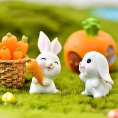 4pcs Little Rabbit Table Decoration Ornaments for Easter Party