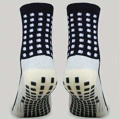 Men's Soccer Socks - Sweat Absorbing Athletic Sports Thickened Grip Pads