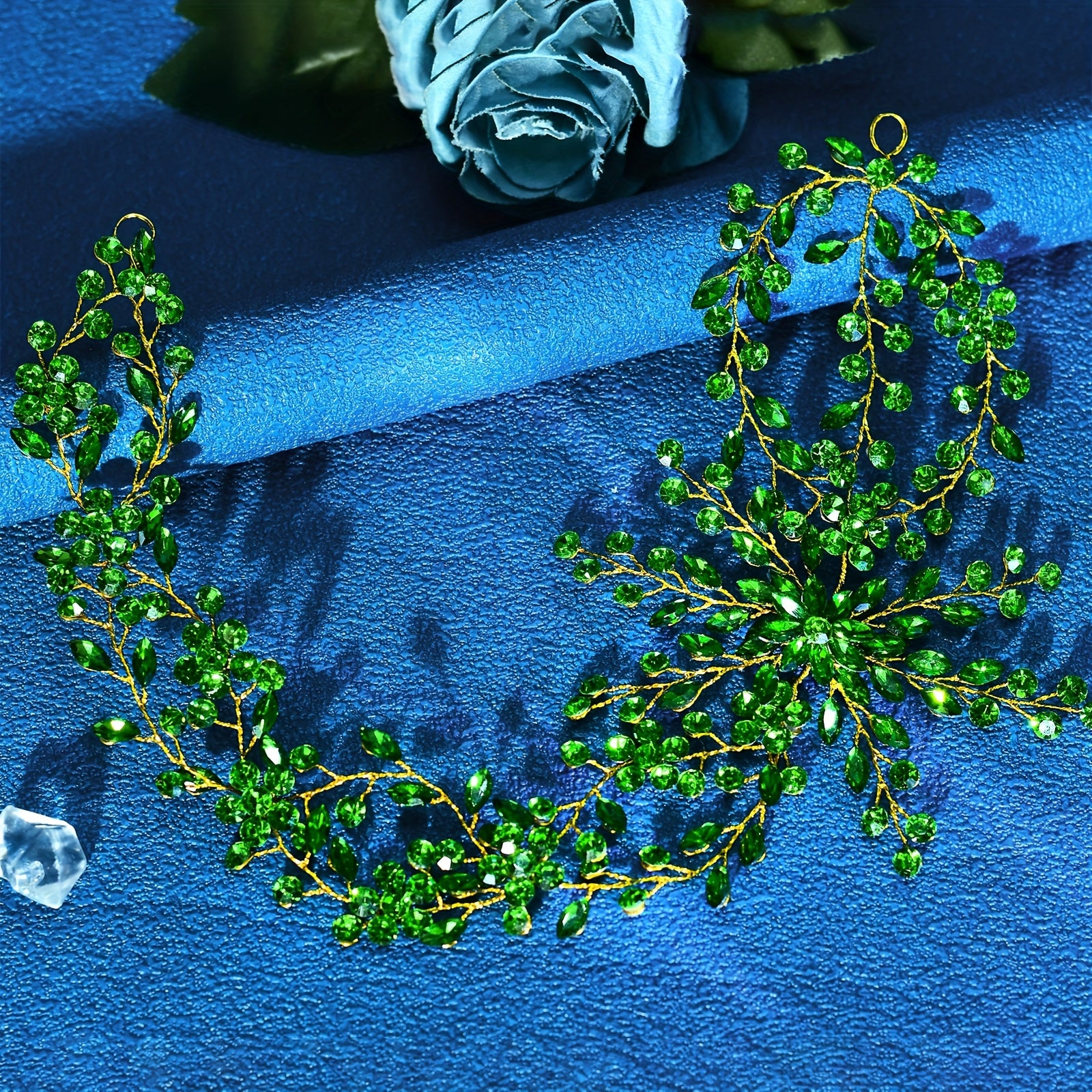 Green Sequin Bridal Headband for Women Sweet & Style Perfect for Weddings