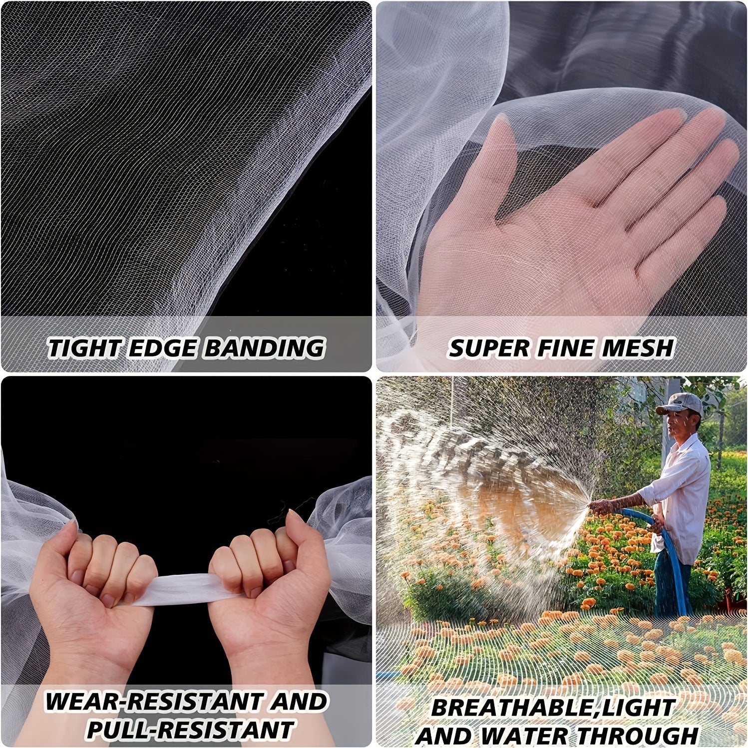 Insect Prevention Net - Protects Garden Vegetables and Fruits