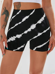 Tie Dye Biker Shorts High Waist Yoga Fitness Activewear