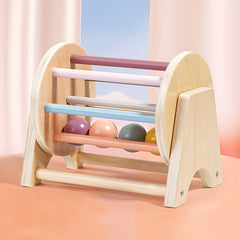 Wooden Rolling Drums Puzzle Spherical Music Toy