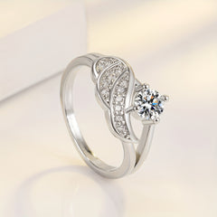 Zircon Angel Wing Ring Men & Women Jewelry