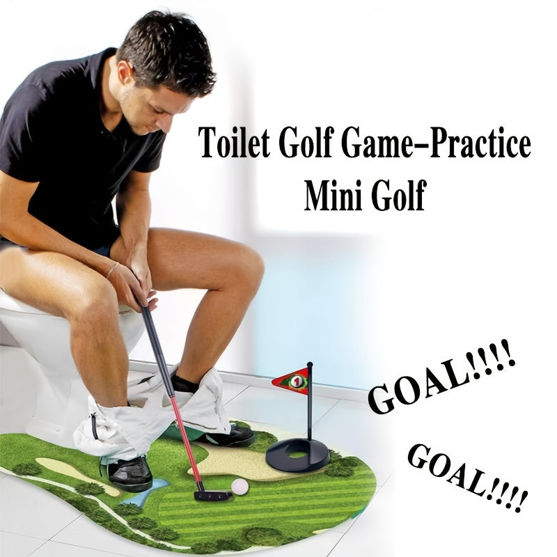 Toilet Golf Game Practice Mini Golf In Any Restroom Bathroom