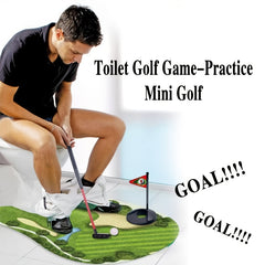 Toilet Golf Game Practice Mini Golf In Any Restroom Bathroom