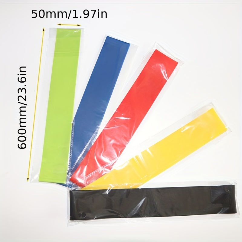 5pcs Yoga Tension Stretching Elastic Circle Resistance Belt for Body Shaping