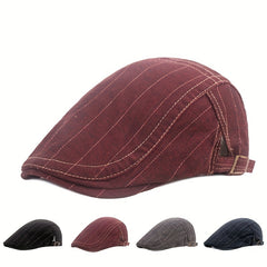 Men's Thin Breathable Peaked Cap British Retro Beret