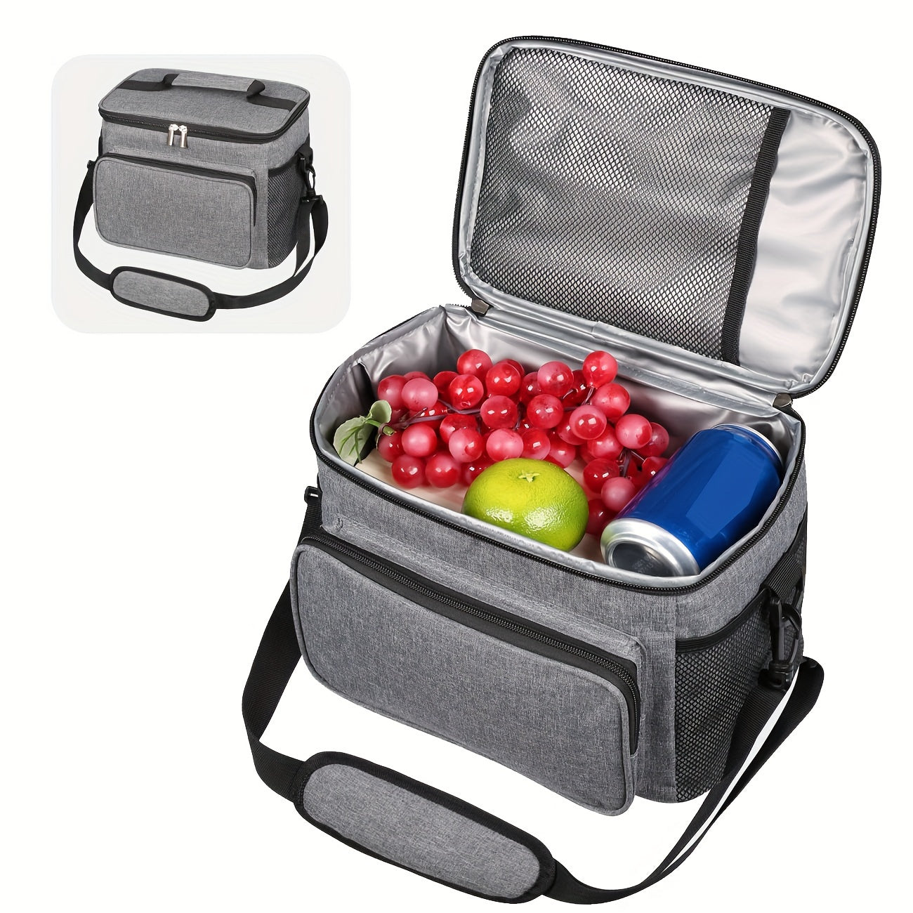 9L Outdoor Camping Lunch Bag Leak-proof Water Cooler Insulated Bag