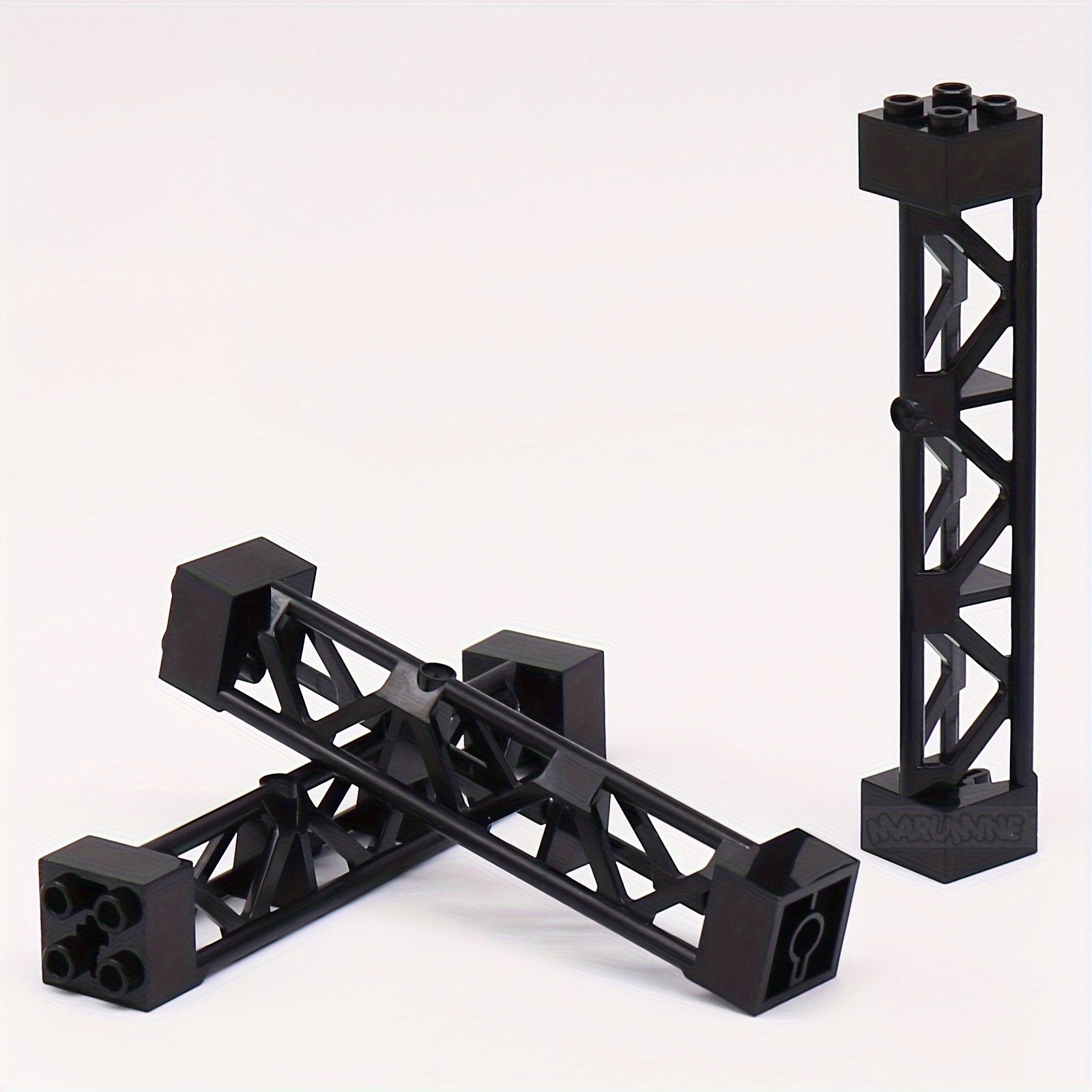 8pcs 2x2x10 Support Building Blocks Military Train Truck Bricks DIY Accessory