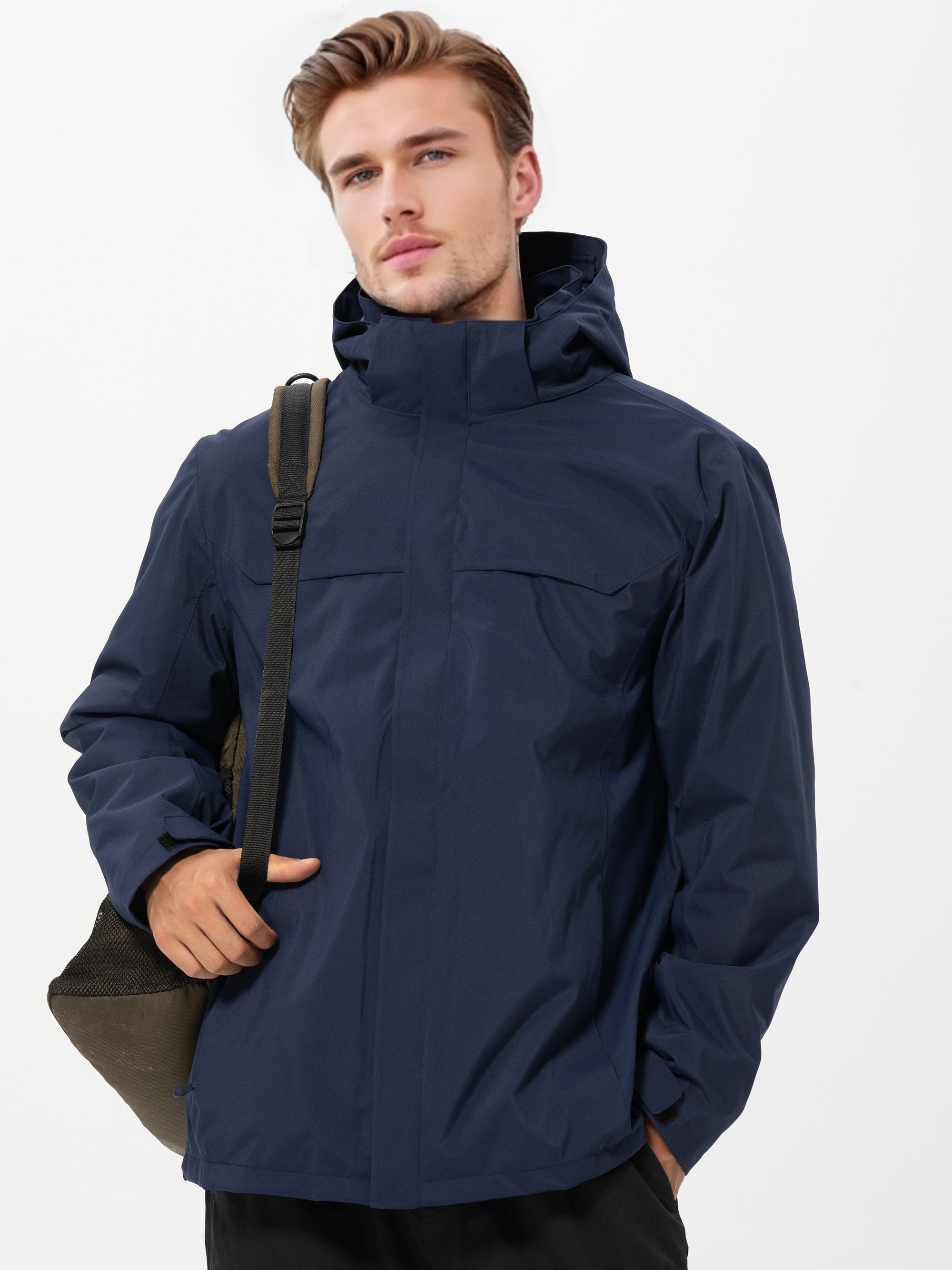 Men's 3 In 1 Detachable Outdoor Sports Jacket