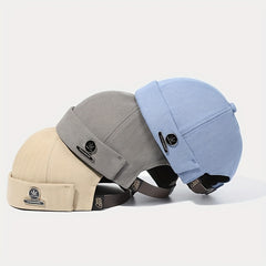 Maple Leaf Iron Label Beret Spring Autumn Hat Beanie