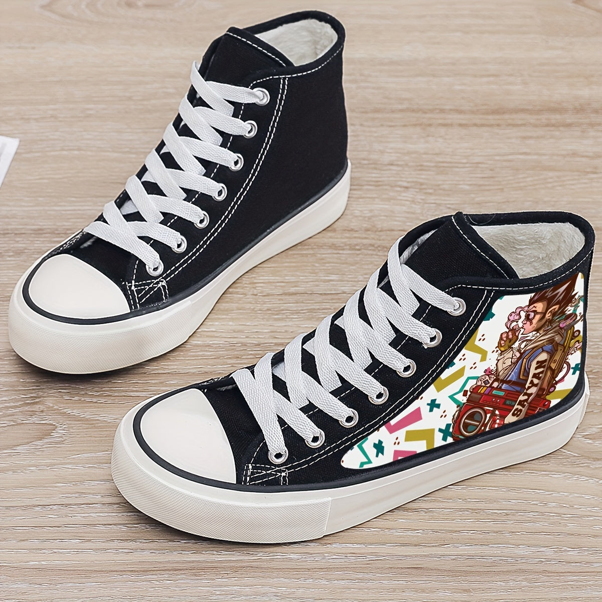 Girl's Cartoon High Top Skate Shoes Cute Non Slip Sneakers