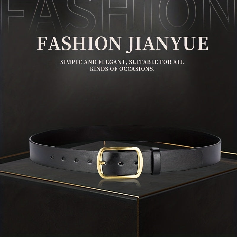 Men's Casual Buckle Belt PU Leather Unisex Decorative Accessories