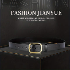 Men's Casual Buckle Belt PU Leather Unisex Decorative Accessories