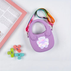 Kids Mini Cartoon Silicone Shoulder Bag Coin Purse