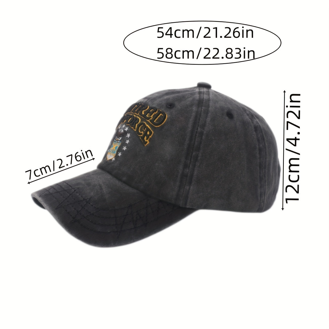 Embroidered Baseball Cap Adjustable Unisex Hats For Men And Women