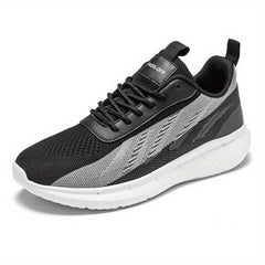 Men's Casual Breathable Woven Lace up Sneakers