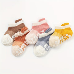 5 Pairs Baby Girls Anti-Skid Non-Slip Floor Socks