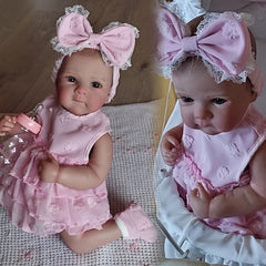 Bettie Full Body Vinyl Girl Doll Painted Hair Realistic Reborn Doll