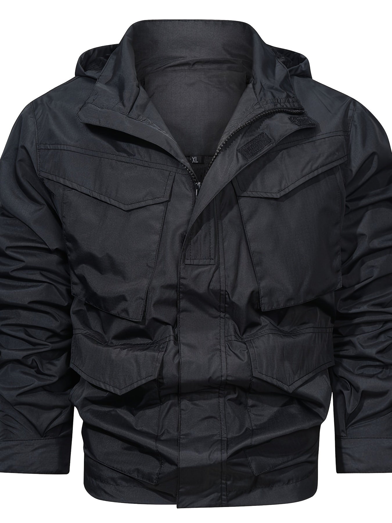 Men's Lightweight Hooded Trench Jacket
