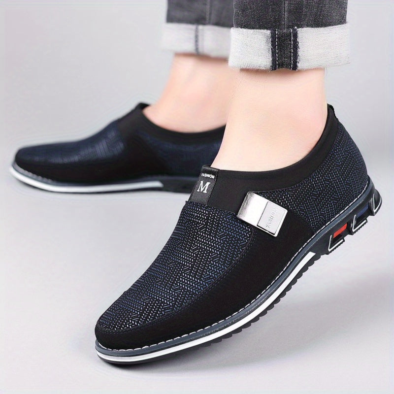 Men's Patterned Loafer Shoes Comfy Slip On Shoes
