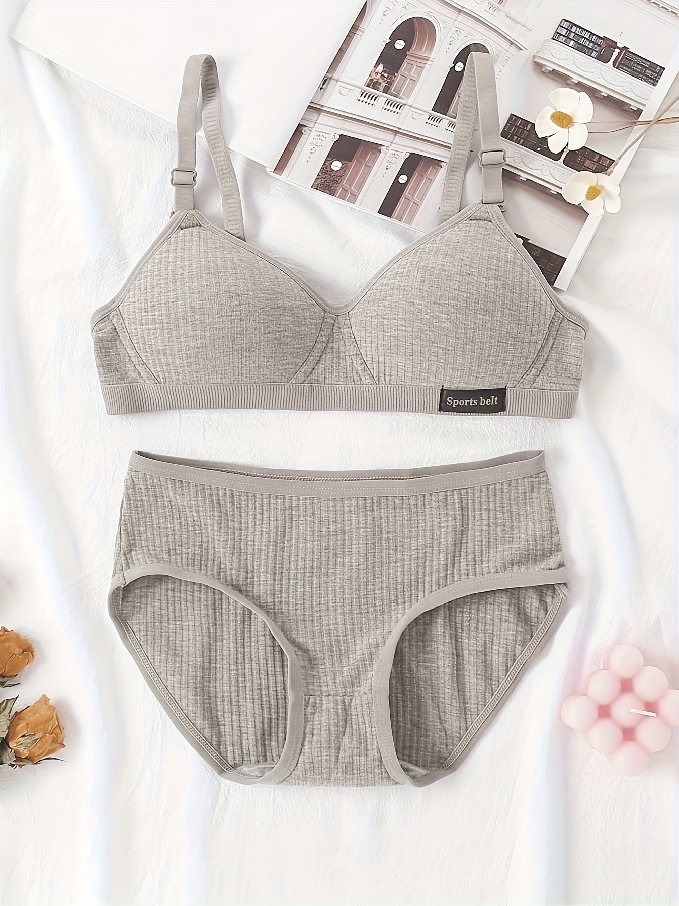 Youth SPORT Print Padded Bra Set