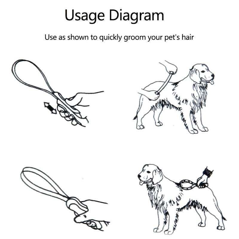 Pet Hair Removal Brush Shedding Tool Dog Grooming Horse Hair Scraper