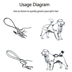 Pet Hair Removal Brush Shedding Tool Dog Grooming Horse Hair Scraper