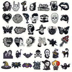 40pcs Halloween Shoe Charms for Clogs Garden Shoes DIY Accessories Boys Girls